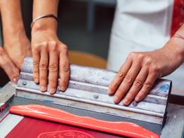 Zeefdruk op textiel